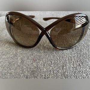 TOM FORD BROWN WHITNEY SUNGLASSES